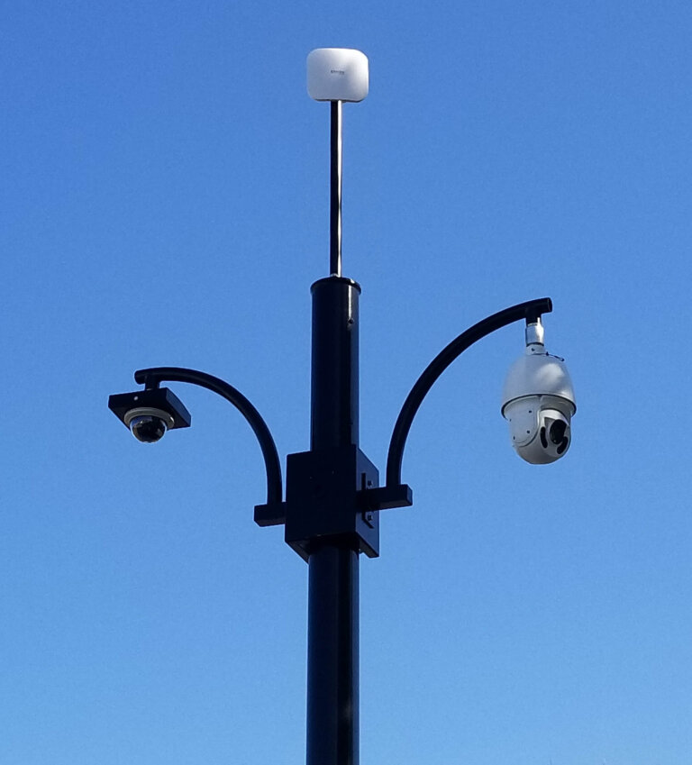 1-antenna 1-polemast Wrap 2-Flyout PTZ Pano