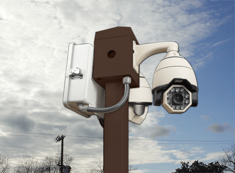 ptz camera mounting pole