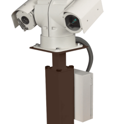 PTZ & Cabinet On Square Pedestal