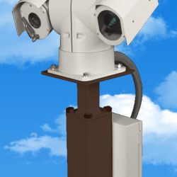Alternative view of 8" Square Pedestal (for Pole Top)