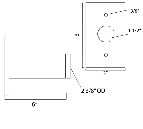 6" Horizontal Tenon - Image 2