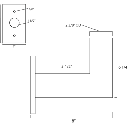 Alternative view of 4" Vertical Tenon