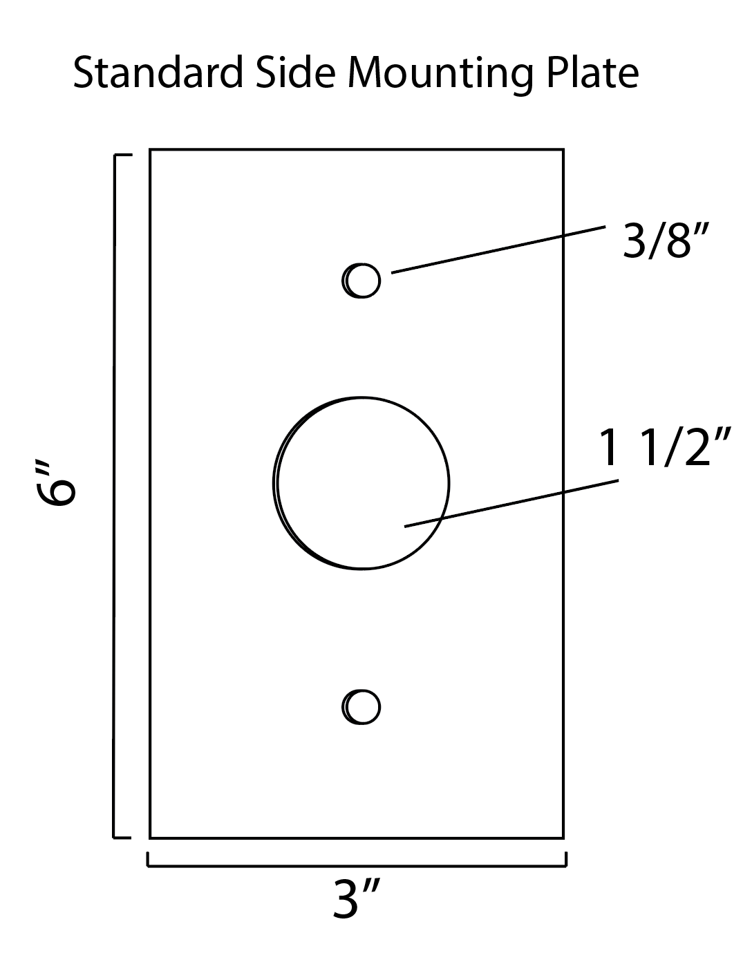 Standard Side Mounting Plate Diagram