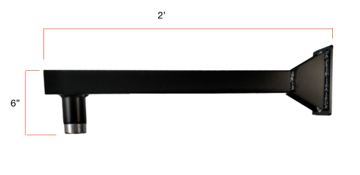 2 Ft Arm with Dual Gussets - Image 2