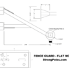 FenceGuard Flat Mount Drawing