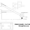 FenceGuard Flat Mount Drawing