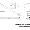 FenceGuard Pole Mount Drawing