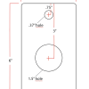 2 foot arm mounting plate