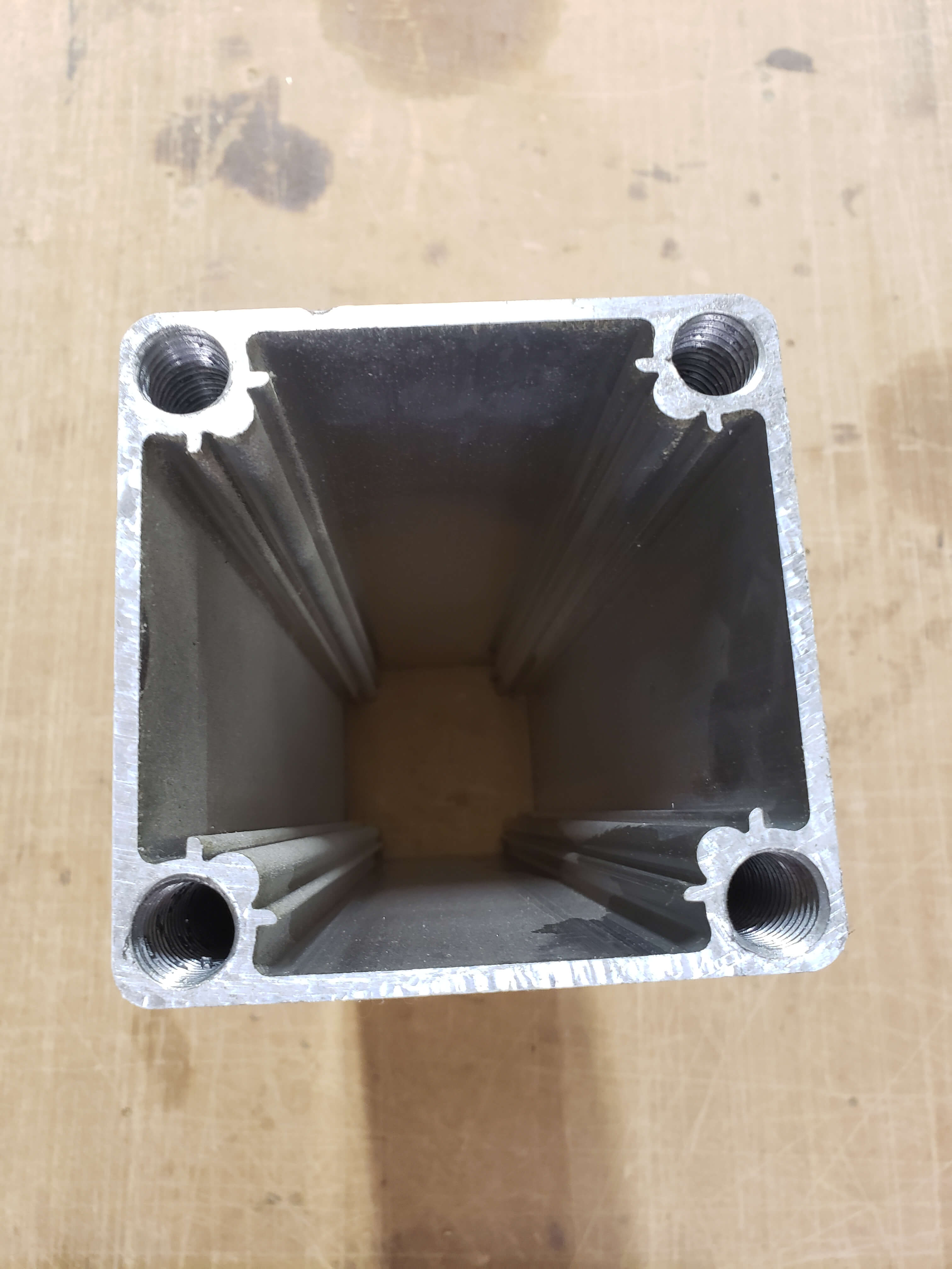 Light poles were simply not designed for security applications. inside a 4inch pole - Light poles were simply not designed for security applications.