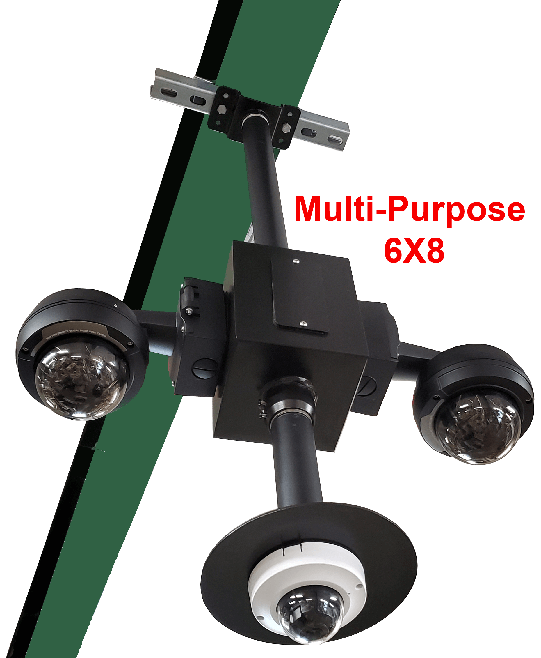 security camera poles with the ability to add lighting,