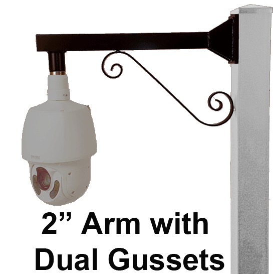 security camera poles with the ability to add lighting,