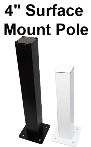 surface mount camera pole