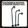 Gooseneck Keypad & Reader Pedestals