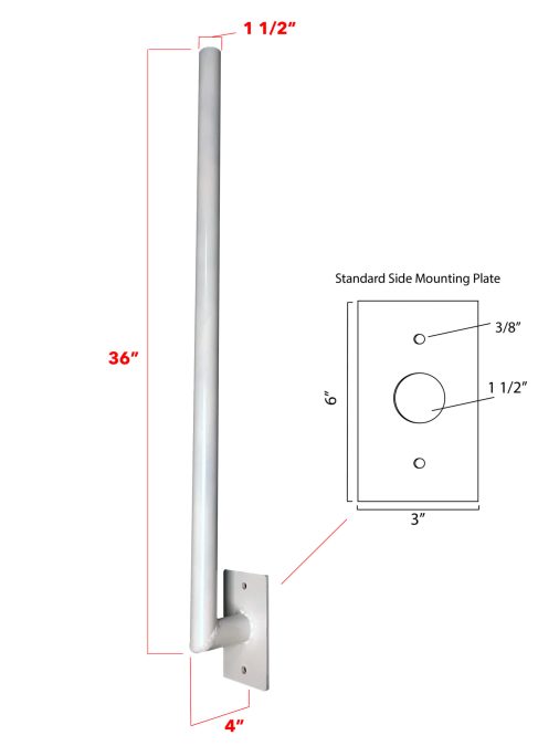 Side Mount Antenna Mast - Image 4