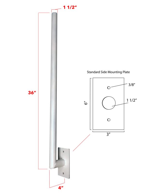 Side Mount Antenna Mast - Image 4