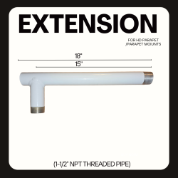 extension arm for hd parapet