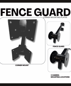 Fence Guard corner mounts in bronze