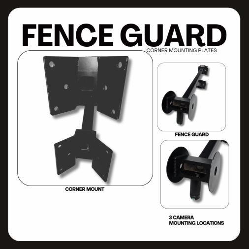 Fence Guard corner mounts in bronze