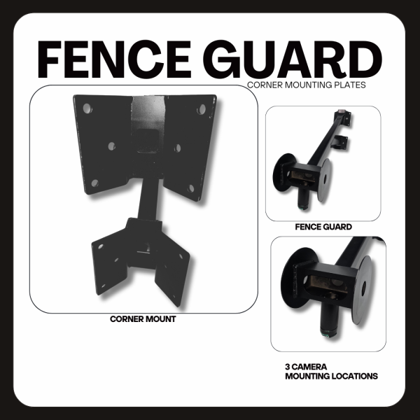 Fence Guard corner mounts in bronze