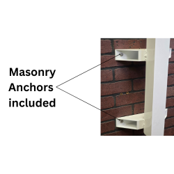 Building Mount Bullet Box attached to a brick wall
