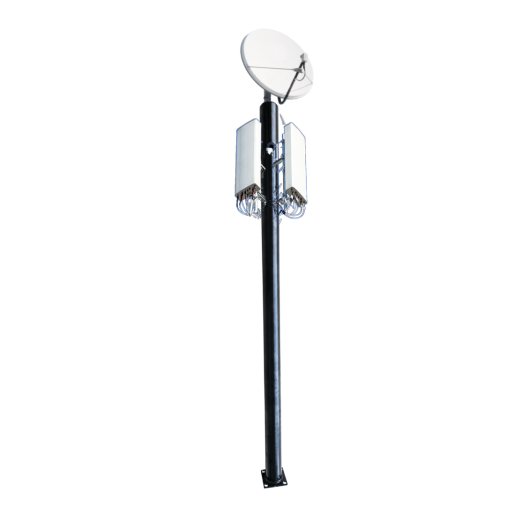 5ft Communication Mast with antennas attached