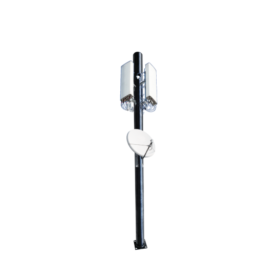 5ft Communication Mast with antennas attached