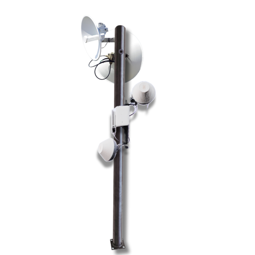 5ft Communication Mast with antennas attached