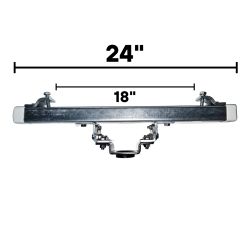 Adjustable beam pitch hanger mount