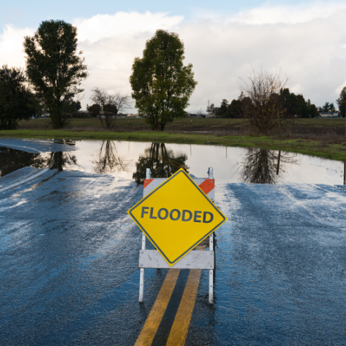 Flood-resistant camera pole in coastal installation