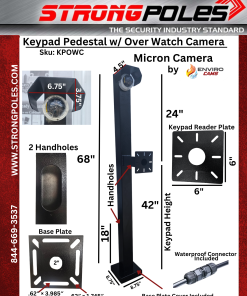 Keypad Pedestal w/ Over Watch Camera