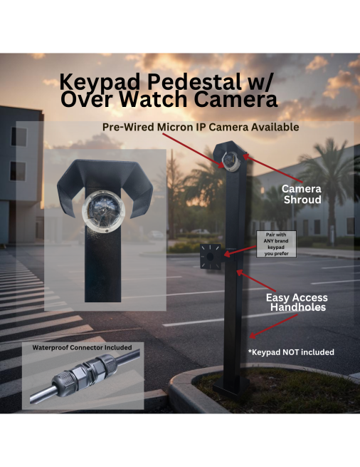 Keypad Pedestal w/ Over Watch Camera - Image 3