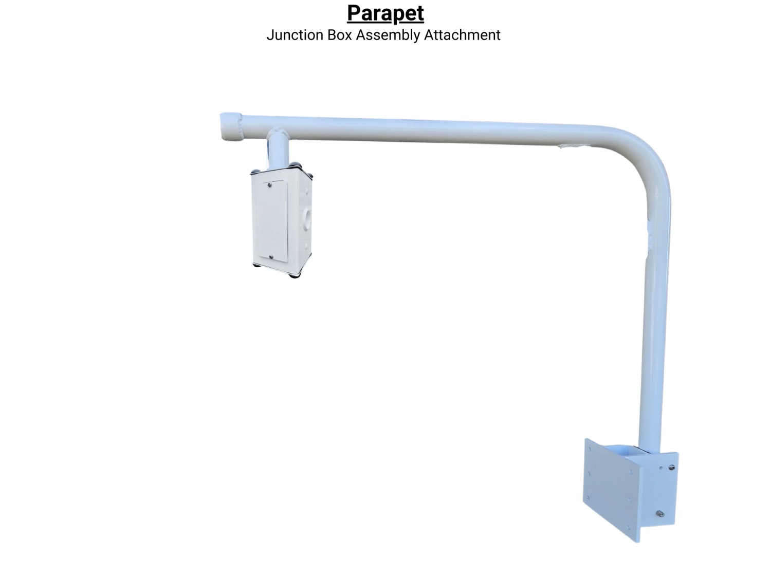 Parapet with junction box Attachment