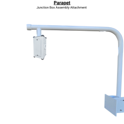 Parapet with junction box Attachment