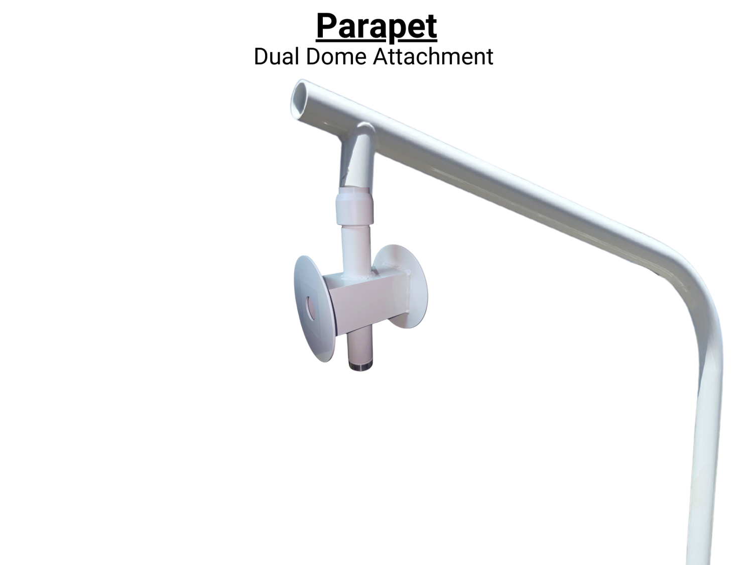 Parapet with Dual Dome Attachment