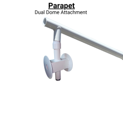 Parapet with Dual Dome Attachment