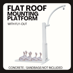 Flat Roof Mounting Platform with flyout