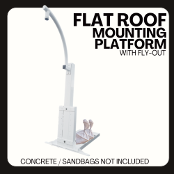 Flat Roof Mounting Platform with flyout