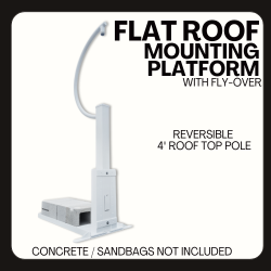 Flat Roof Mounting Platform with flyover