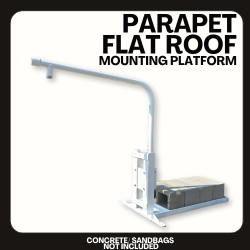 HD Parapet Wall Mount Flat Roof Mounting Platform