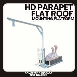 HD Parapet Wall Mount Flat Roof Mounting Platform
